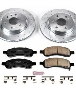 Powerstop K4657-36 Front Brake Disc and Pad Kit for 2008-2017 Buick Enclave