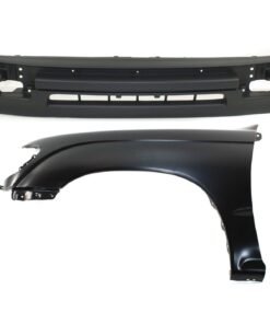 New Bumper Cover & Left Fender Kit 2pc steel for 1998-2000 Toyota Tacoma RWD