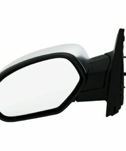 Power Mirror, Left, Manual Folding, Chrome for 2007-2013 Chevy Silverado 1500