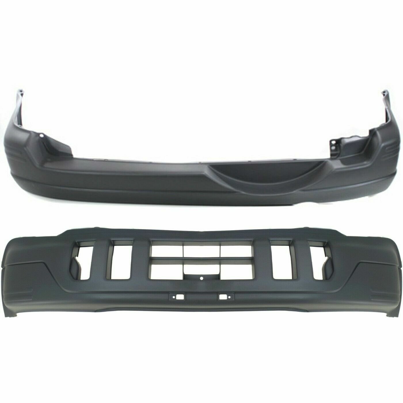 NEW Bumper Covers, Set of 2 Front & Rear, HO1000177, HO1100183 for 97-01 CR-V