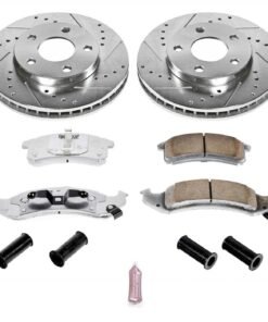 Powerstop K1534-26 Front Brake Disc and Pad Kit 5 Lug for 94-97 Chevrolet Camaro