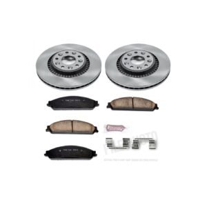 Powerstop KOE4599 Front Brake Disc and Pad Kit for 2005-2007 Ford Freestyle
