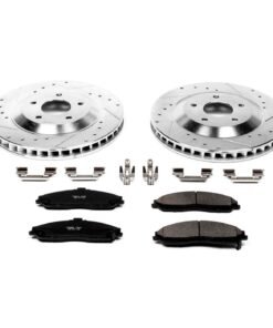 Powerstop K1559 Brake Disc and Pad Kit front for 1997-2004 Chevrolet Corvette