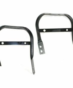 Set of 2 Front LH & RH Bumper Brackets, Outer Mounting for 99-01 Dodge Ram 1500