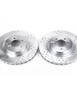 Powerstop EBR811XPR Front Brake Disc 2-Wheel Set for 2010-2016 Land Rover LR4