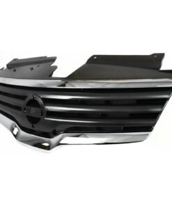 Grille chrome w/gray insert CAPA for 07-09 Nissan Altima Sedan Base, Hybrid, SL