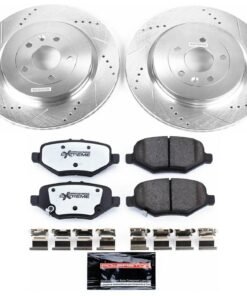 Powerstop K6376-36 Rear Brake Disc and Pad Kit for 2013-2019 Ford Taurus SHO