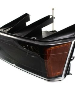 Headlight halogen left side black for 2004-2012 Chevrolet Colorado/GMC Canyon