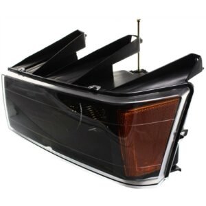 Headlight halogen left side black for 2004-2012 Chevrolet Colorado/GMC Canyon
