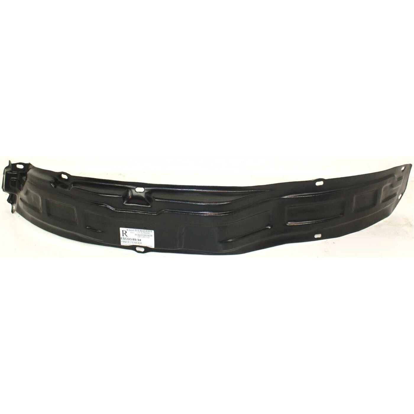 Front Fender Liner 7248160A01 right side for 89-91 & 98 Chevrolet Tracker Base