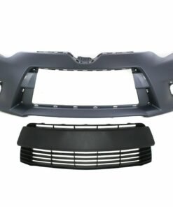 NEW Front Bumper Cover 2pc Kit with Grille for 2014-2016 Toyota Corolla