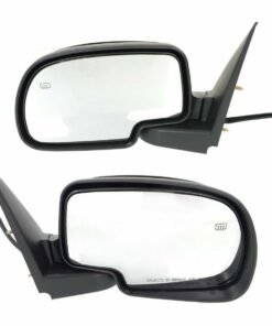 Set of 2 Kool Vue Power Mirrors, Manual Folding for 00-02 GM Silverado / Sierra