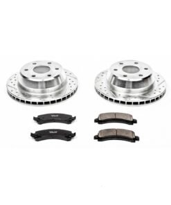 Powerstop K2047 Brake Disc and Pad Kit rear 6 lugs for 2003-2014 GMC Savana 1500