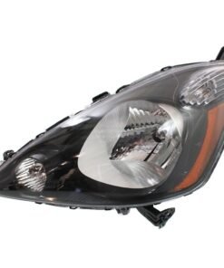 Headlight HO2502146C left side clear lens CAPA for 2012-2014 Honda Fit Sport
