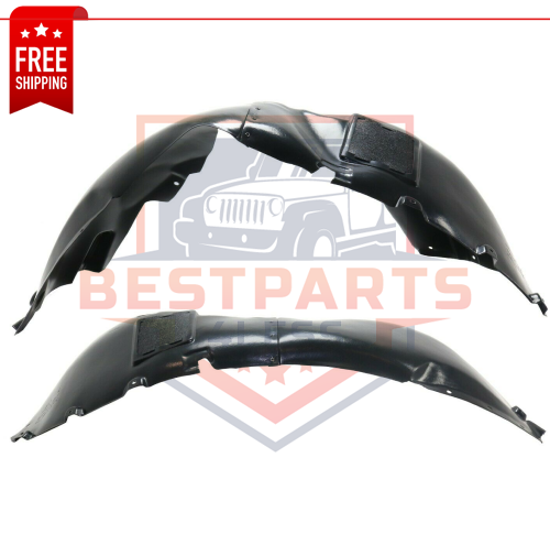NEW Set of 2 Front Driver & Passenger Side Fender Liners for 13-16 Dodge Dart