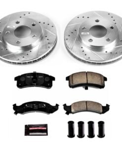 Powerstop K1534 Front Brake Disc and Pad Kit 5 Lugs for 94-97 Chevrolet Camaro