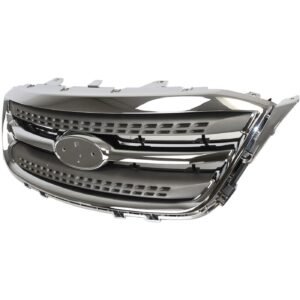 Grille FO1200525 Chrome Shell with Gray Insert for 2010-2012 Ford Taurus