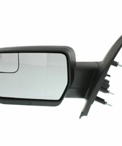 Mirror, Front Driver Side, Manual Folding, Textured Black for 09-14 Ford F-150
