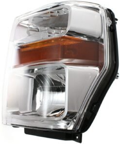 Headlight halogen left side for 2008-2010 F-250/F-350/F-450/F-550 Super Duty