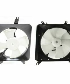 Radiator Cooling Fan w/ A/C Condenser Fan, Left & Right for 90-93 Honda Accord