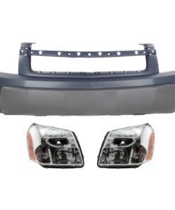 Bumper Cover & Headlights Kit 3pc left right for 2005-2006 Chevrolet Equinox