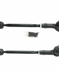 Set of 2 New Tie Rod Assemblies, Front Driver & Passenger Side Pair, 7L0422804D