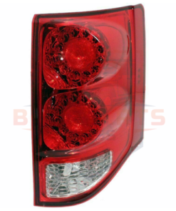 Tail Light for 2011-2019 Dodge Grand Caravan, Passenger Side, Red & Clear Lens