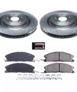 Powerstop KOE6374 Front Brake Disc and Pad Kit for 2013-2019 Ford Taurus SHO