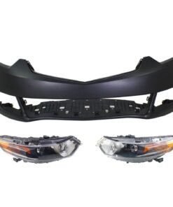Front Bumper Cover and Headlights HID/xenon CAPA for 2009-2010 Acura TSX