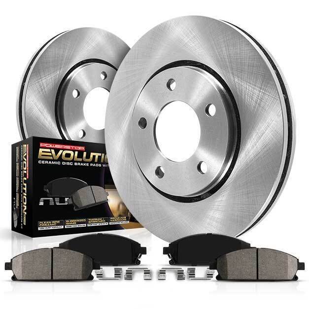 Powerstop KOE2405 Rear Brake Disc and Pad Kit 6 lugs for 03-09 Toyota 4Runner