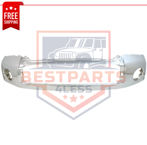 NEW Chrome Steel Front Bumper for 2007-2013 Toyota Tundra with Sensor Holes
