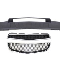 Front Bumper Cover & Grille Kit 3pc textured CAPA for 13-15 Chevrolet Equinox LS