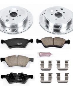 Powerstop K5883 Brake Disc and Pad Kit 2-wheel set rear for 2017-2018 Toyota 86