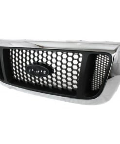 New Grille plastic chrome shell w/silver insert for 2004-2005 Ford Ranger XL