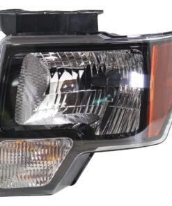 Headlight clear lens black interior CAPA for 2011-2014 Ford F-150 FX2, FX4