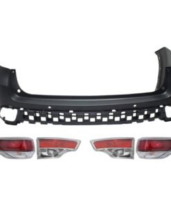 Bumper Cover & Tail Lights Kit 5pc left right for 2014-2016 Toyota Highlander