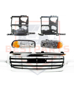 Headlight, Grille Assembly & Bracket (5-piece) Kit for 2003-2007 GMC Sierra 1500