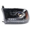 Headlight halogen black interior left side CAPA for 2013-2018 Ram 1500
