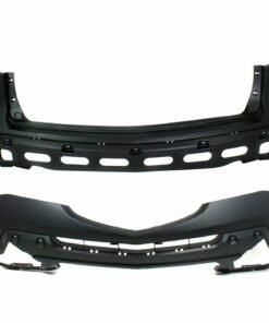 Front & Rear Primed Bumper Covers Facials for 2007-2009 Acura MDX - Set of 2