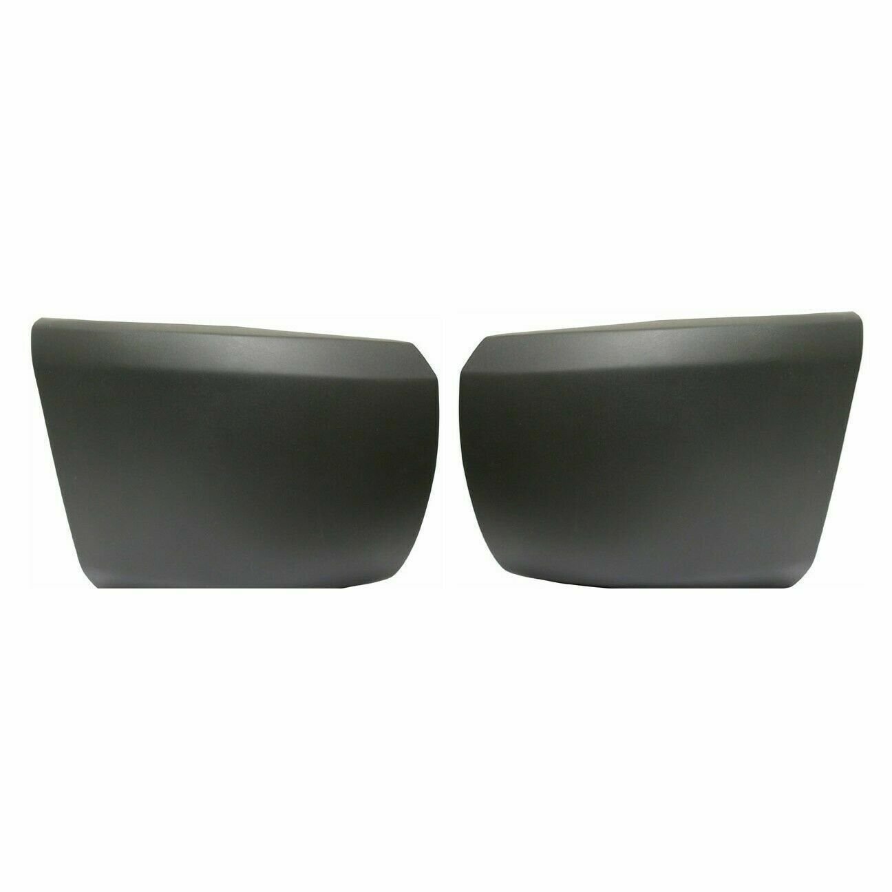 NEW Bumper End Caps Set, Front, Textured Plastic for 07-13 Chevy Silverado 1500