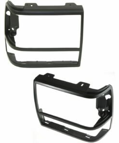 NEW Set of 2 Black Headlight Door Bezels for 91-94 Ford Explorer / 89-92 Ranger