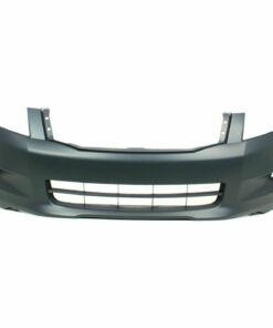 Front Primed Bumper Cover w/ Fog Light Holes for 2008-2010 Honda Accord Sedan