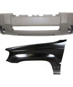 Front Bumper Cover & Fender Kit 2pc textured for 2004 Jeep Grand Cherokee Laredo