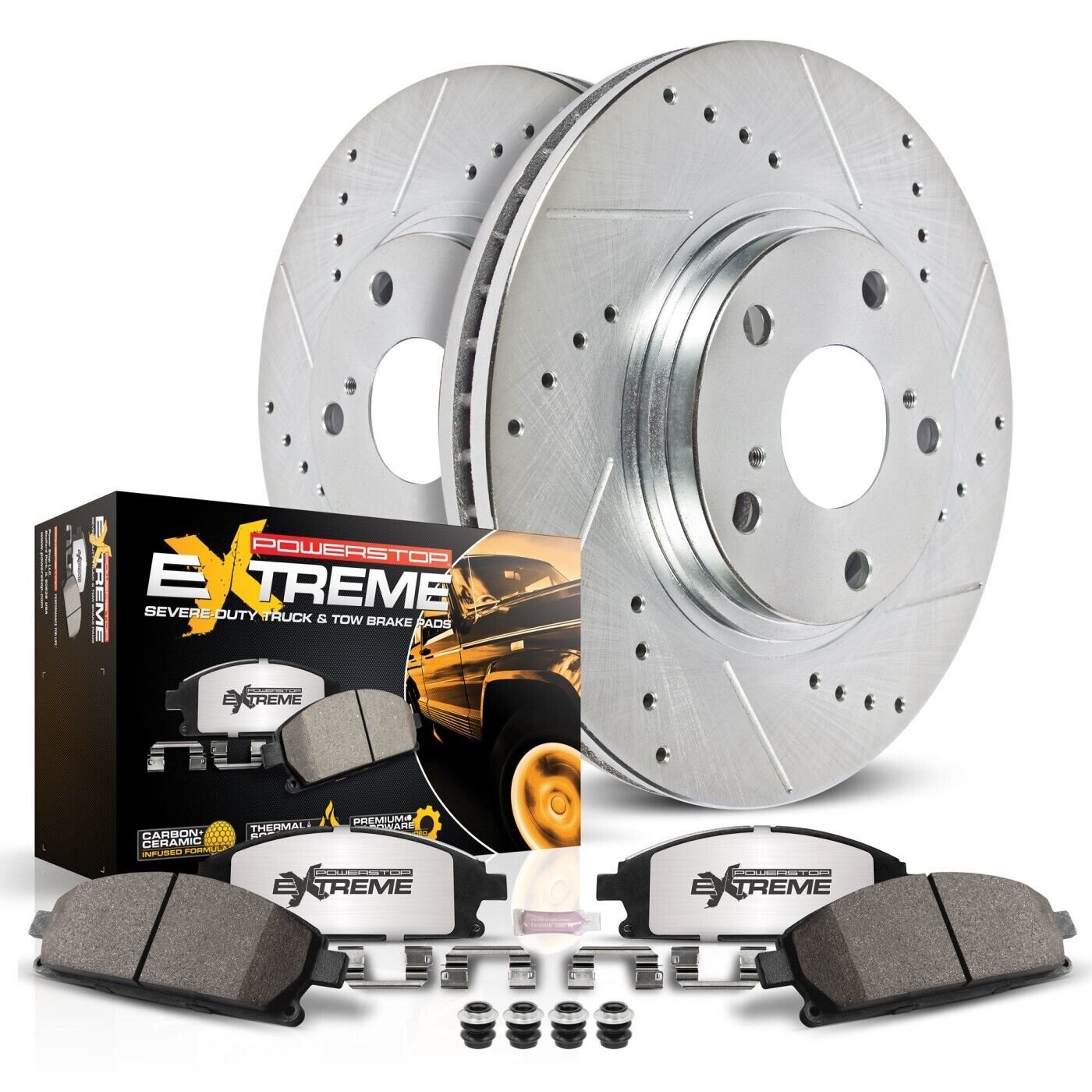 Powerstop K1946-36 Brake Disc and Pad Kit front for 04-08 Ford F-150 XL, XLT 4WD
