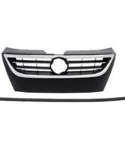 New Grille VW1200146 primed black shell w/ insert for 2009-2012 Volkswagen CC