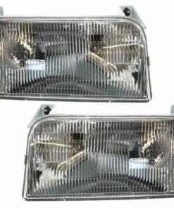 Halogen Headlight RH & LH Assembly for 1992-1996 Ford Bronco/F-150/F-250/F-350