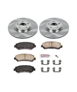 Powerstop KOE3076 Front Brake Disc and Pad Kit for 09-14 & 16-21 Nissan Maxima