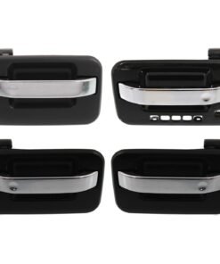 Door Handle 4-pc Set w/ Keypad Hole, Chrome for 2004-2014 Ford F-150