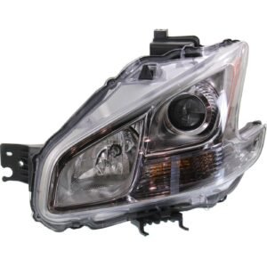 Headlight halogen CAPA right for 09-10 Nissan Maxima & 11-14 Maxima Premium pckg