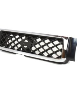 New Grille plastic chrome shell w/gray insert for 1999-2001 Nissan Pathfinder